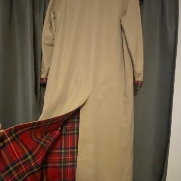 Burberry Reversible Gabardine & Tartan Wool Car Coat NWOT - Picture 10 of 13